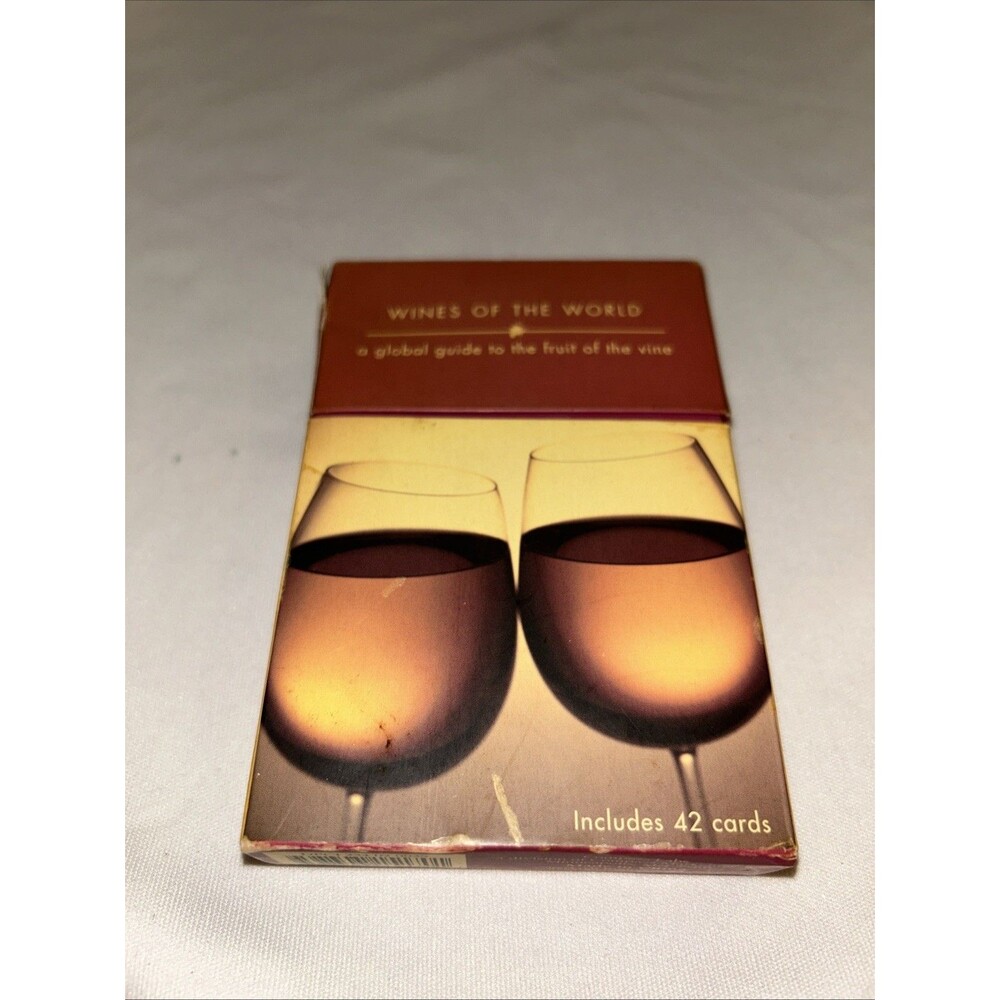 Wines Of The World" 42 Guide Cards By Compass Labs